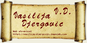 Vasilija Đergović vizit kartica